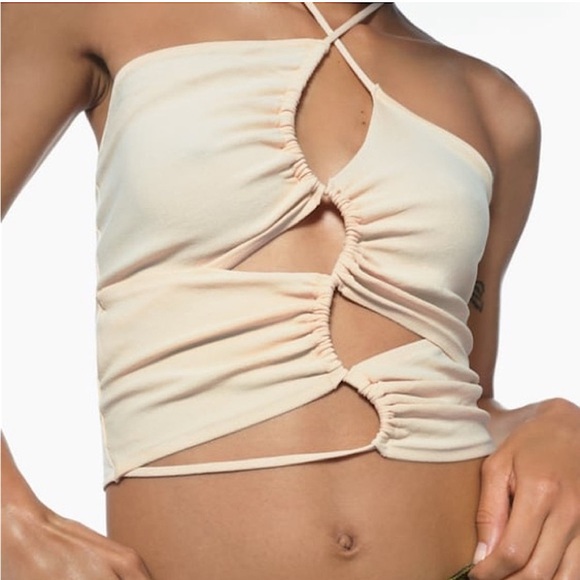 Zara knit cutout halter top🍨 - Picture 7 of 8